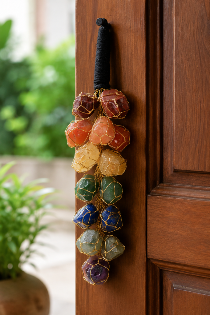 7 Chakra Crystal Hanging door