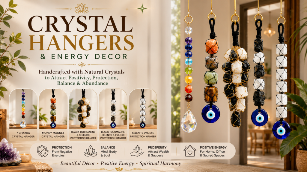 crystal hanger and home decor