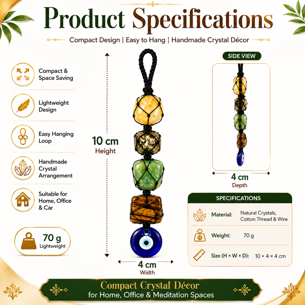 Money Magnet Crystal Hanger for Prosperity, Abundance & Success - Image 5