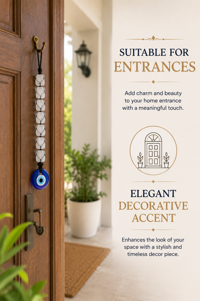 selenite evil eye hanger Home Entrance