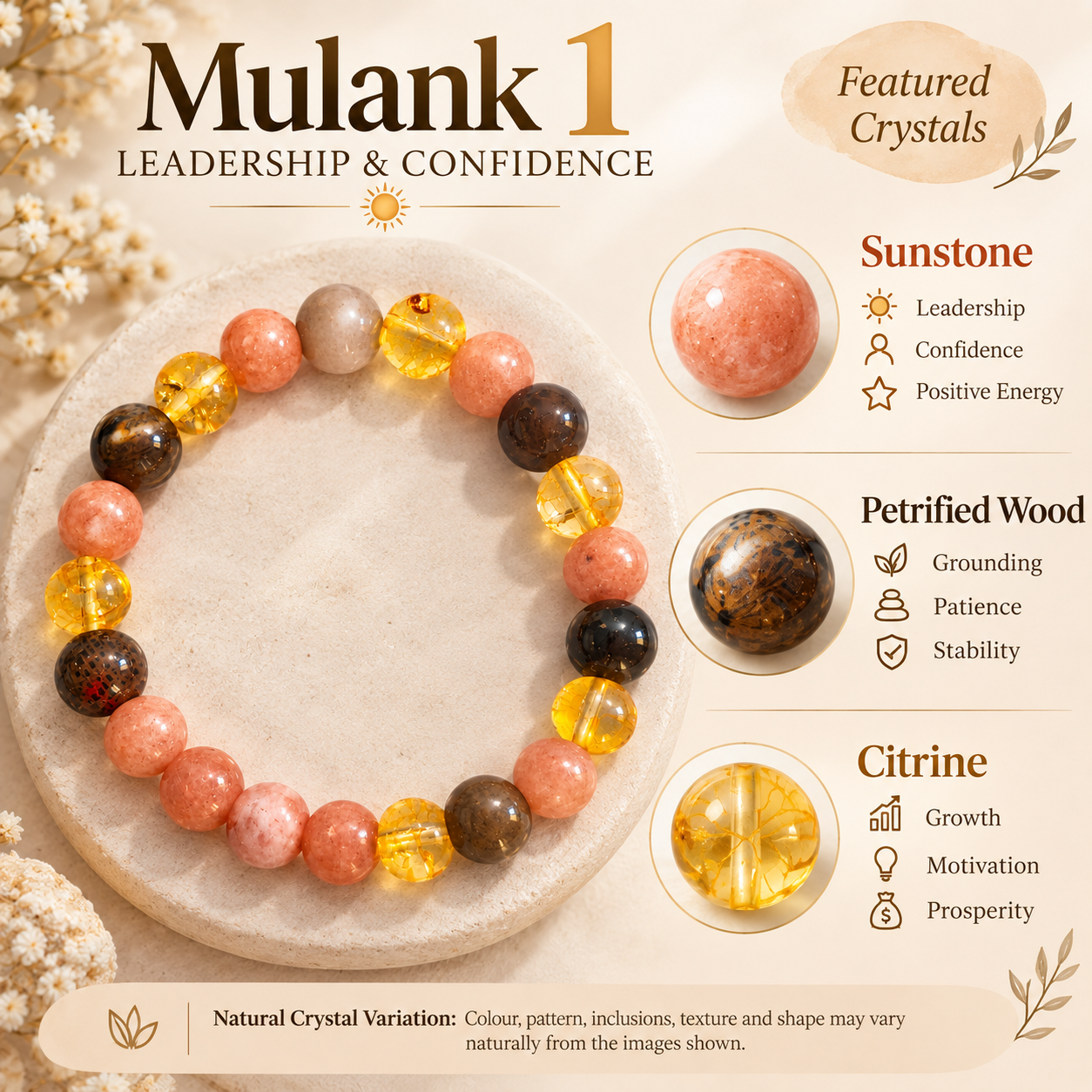 Mulank 1 Crystal Bracelet