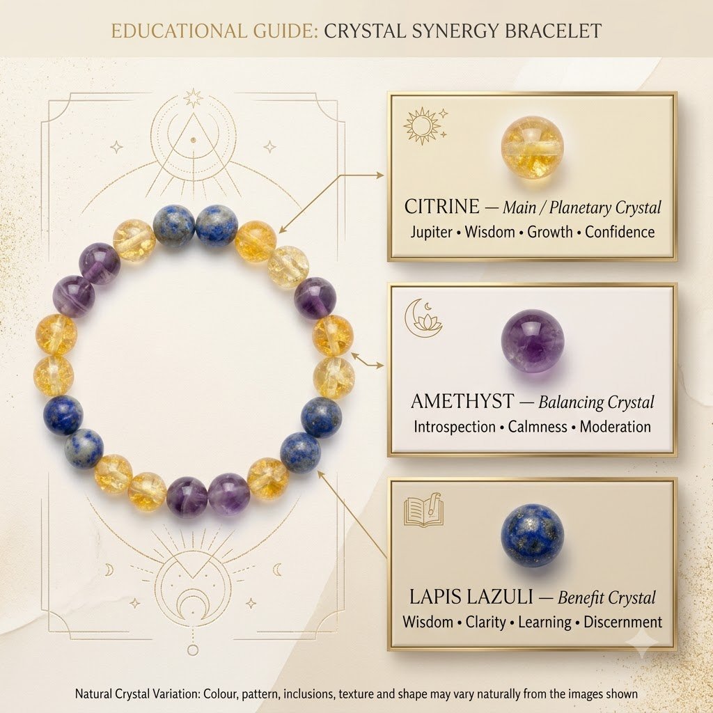 Mulank 3 Crystal Bracelet