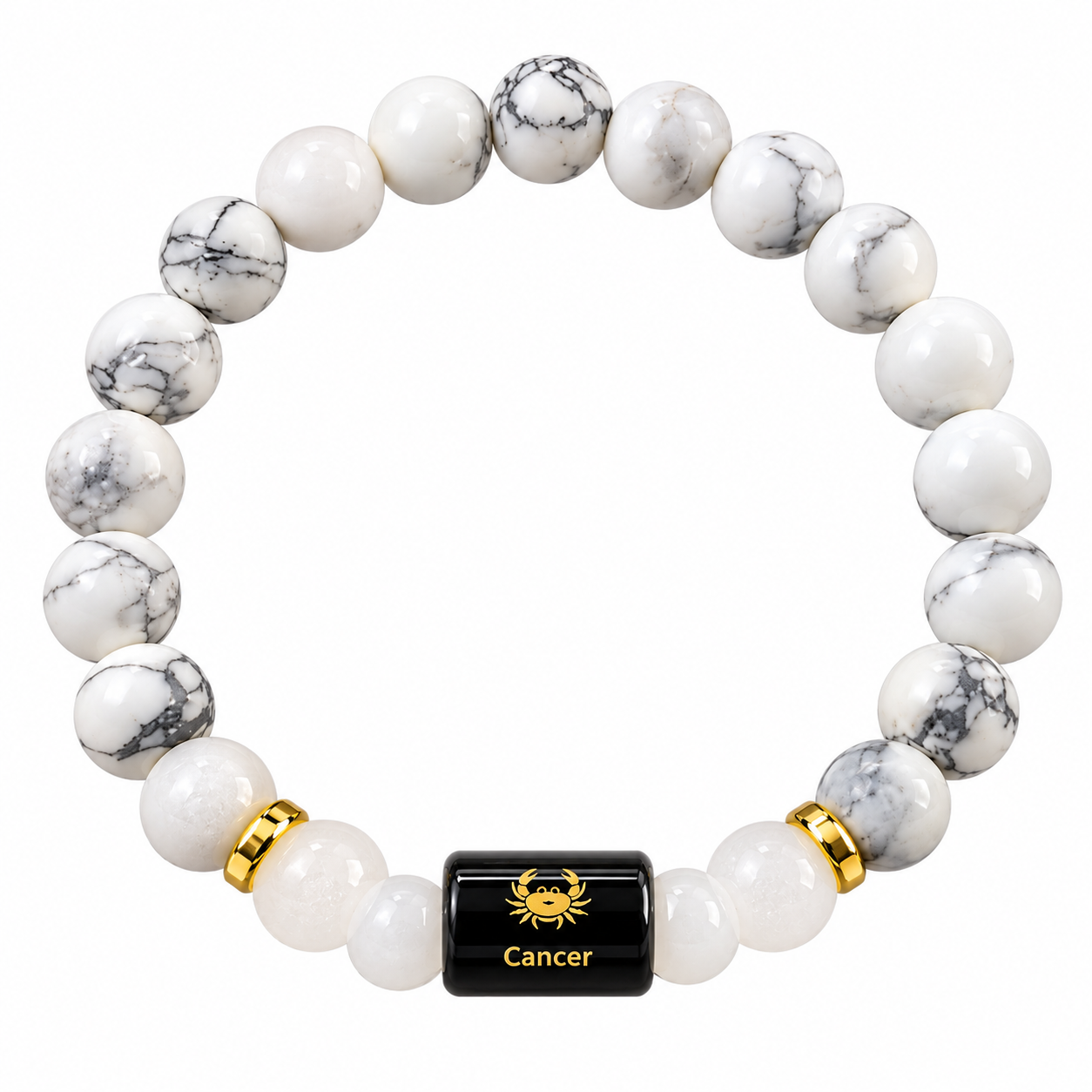 Cancer Zodiac Bead Bracelet