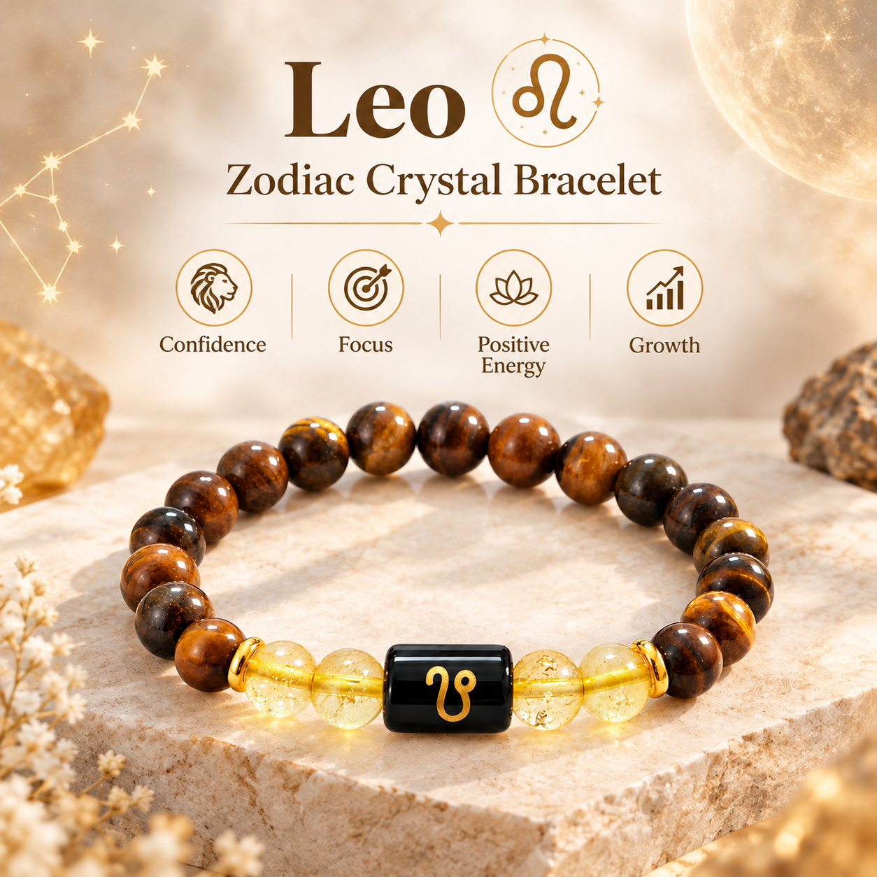 Leo Crystal Bracelet Certificate