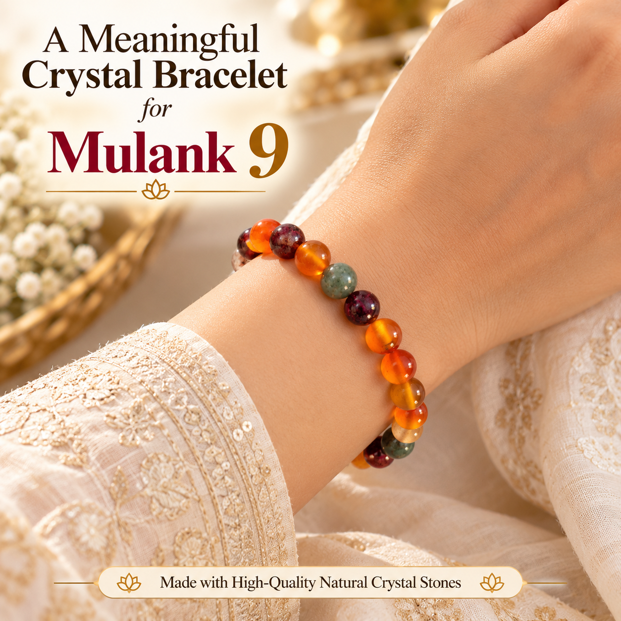 Mulank 9 Crystal Bracelet Online
