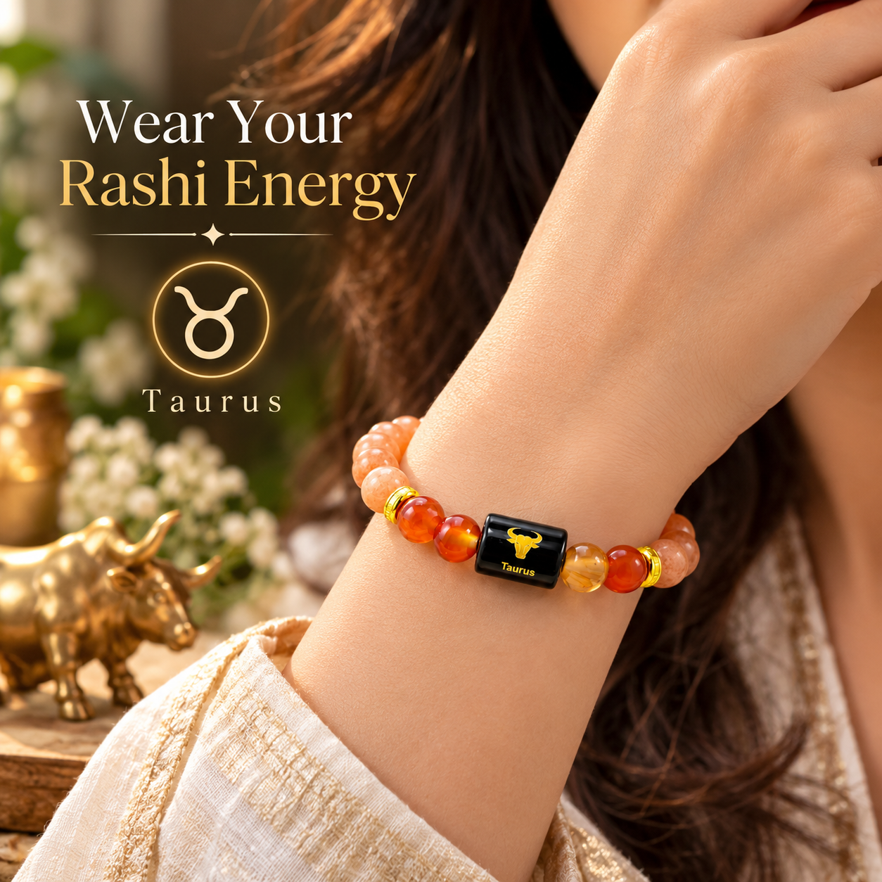 Taurus Zodiac Crystal Bracelet