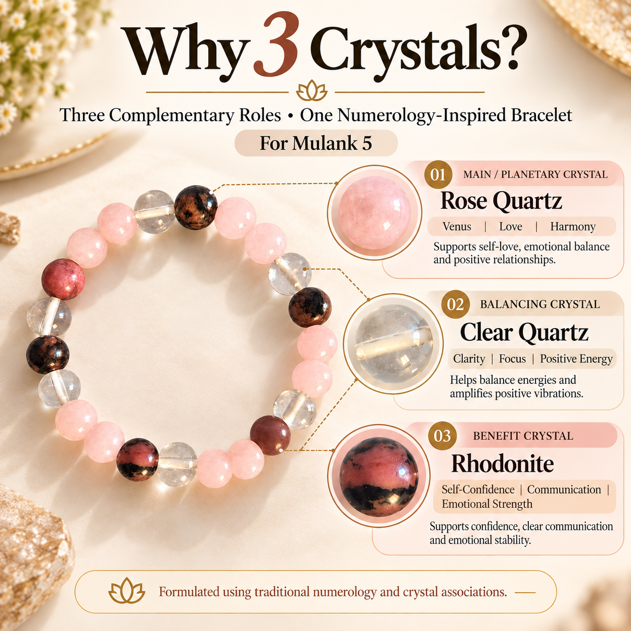 Mulank 6 Crystal Bracelet Online